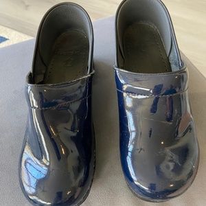 Dansko Blue Patent Leather Clog